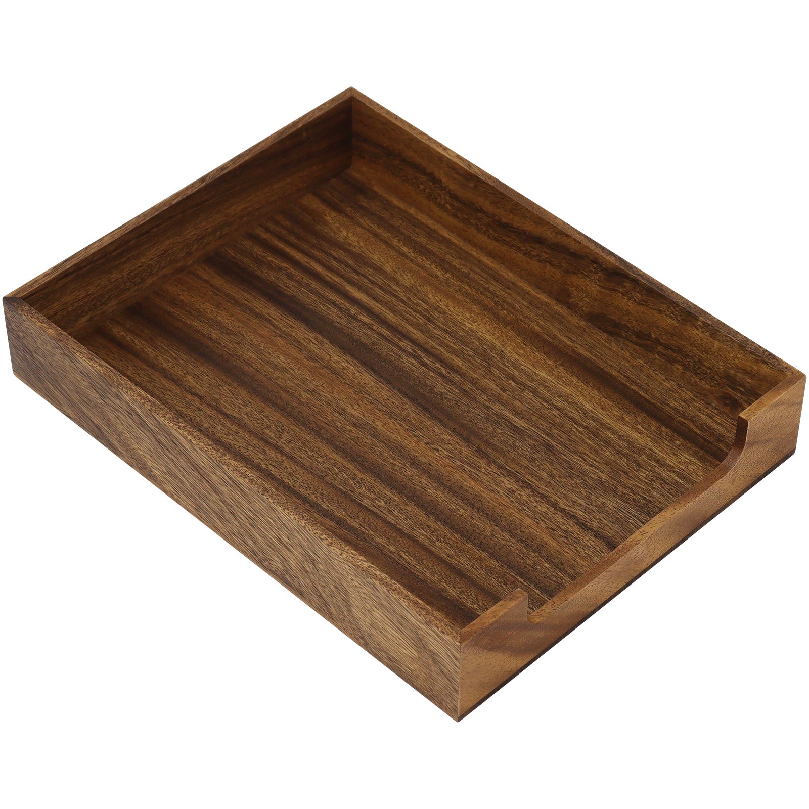 walnut file tray