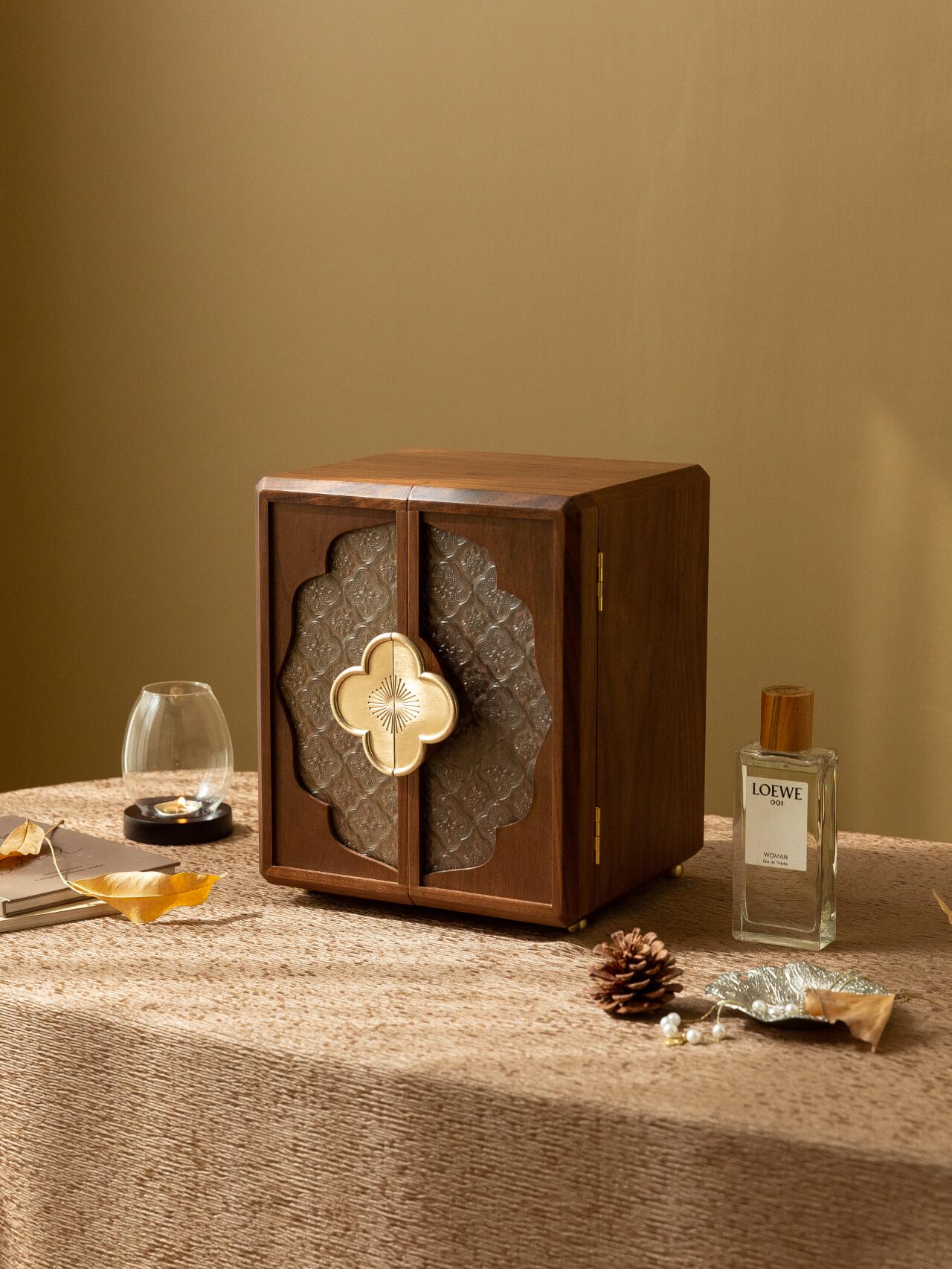 solid wood jewelry organizer