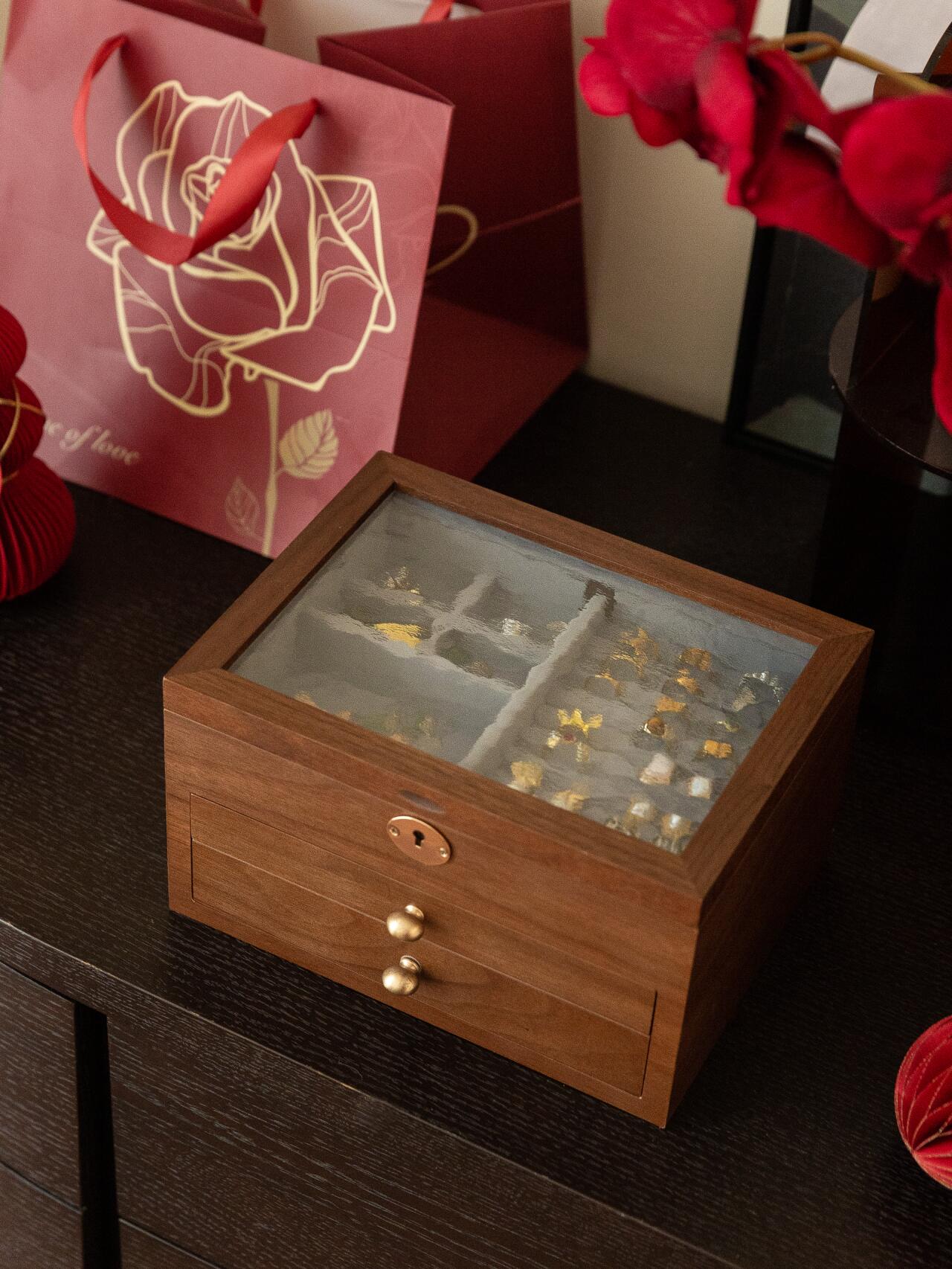 3 layer jewelry box 