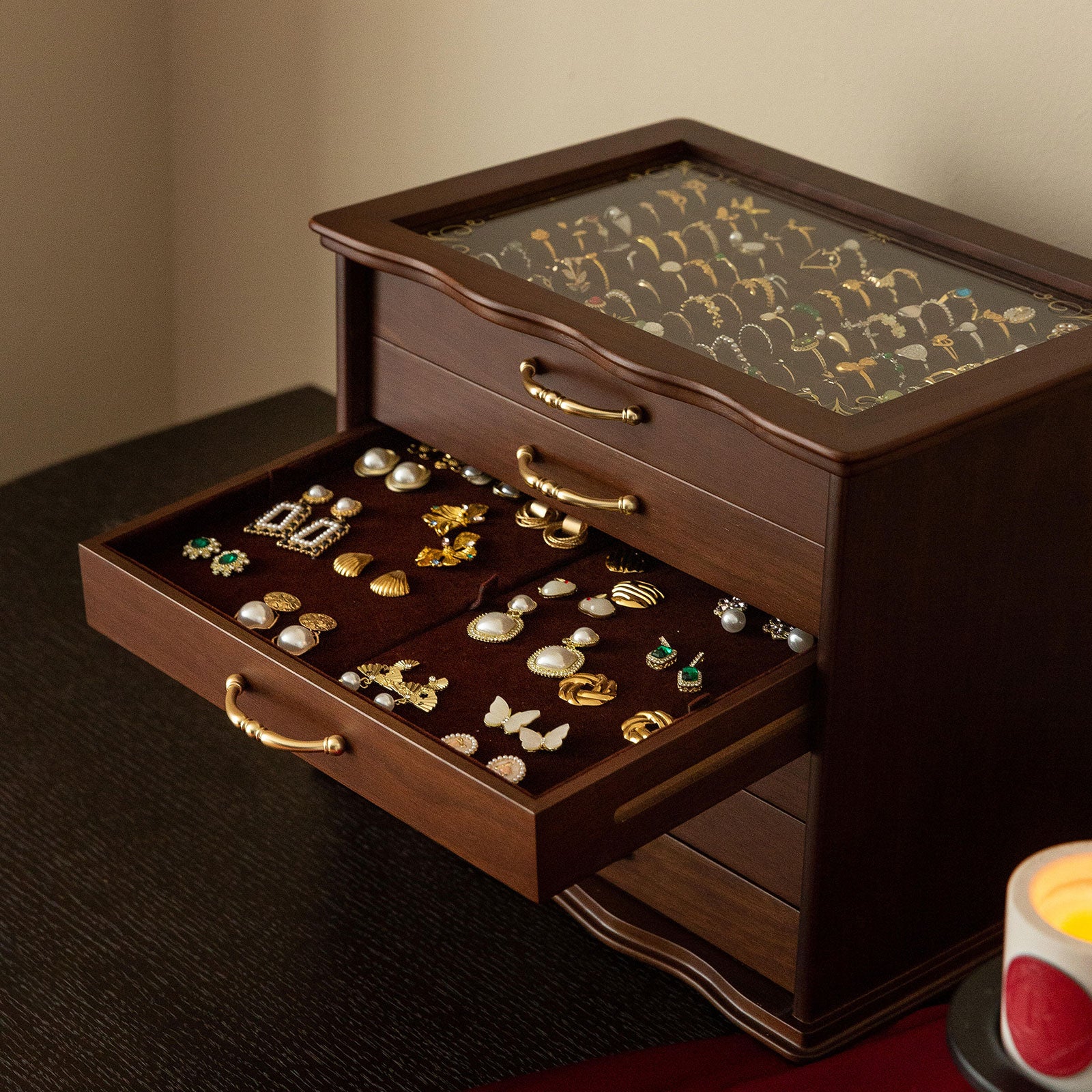 wood jewelry case
