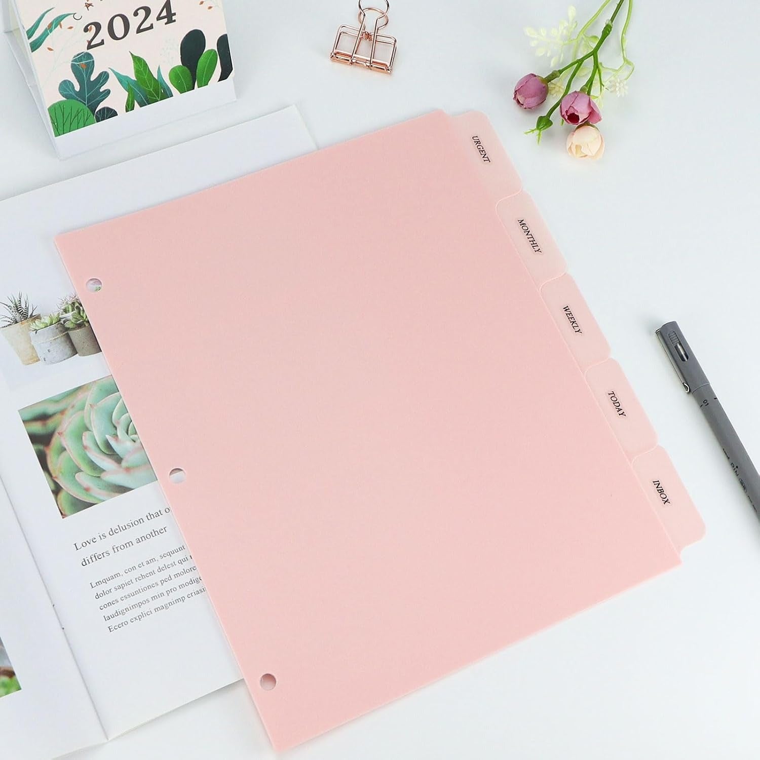 3 ring binder dividers