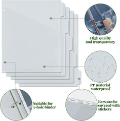 binder tabs with pockets