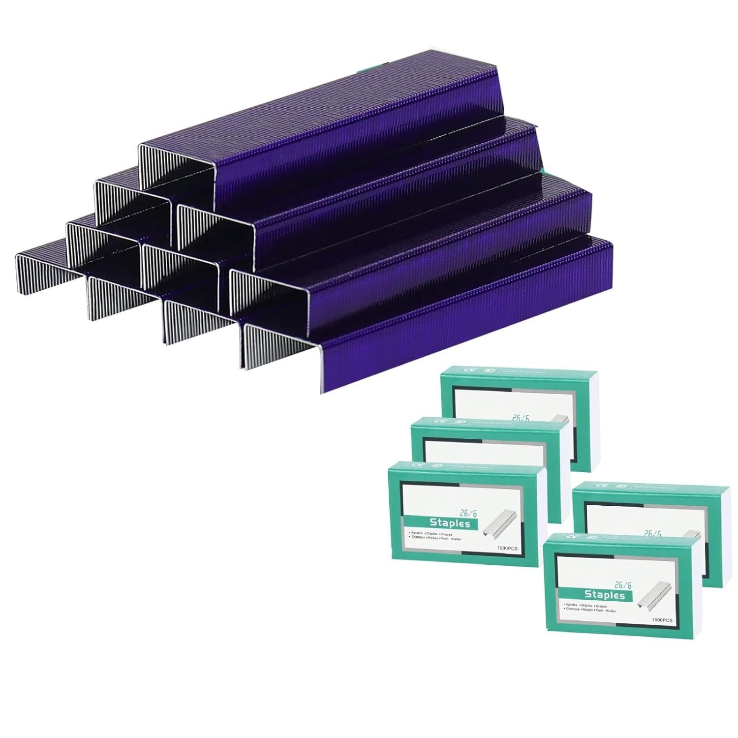 Purple staples