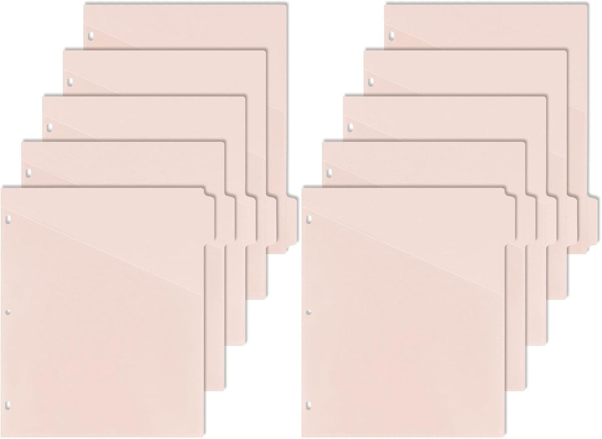 tab dividers with pocket
