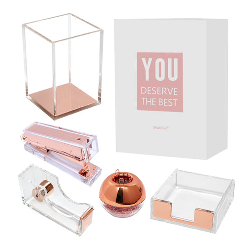 Office Accessories for Women Rose Gold Office Supplies Desk Sets