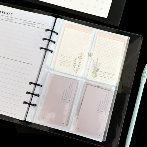  MultiBey A6 Binder Personal Ring Planner Clear A6