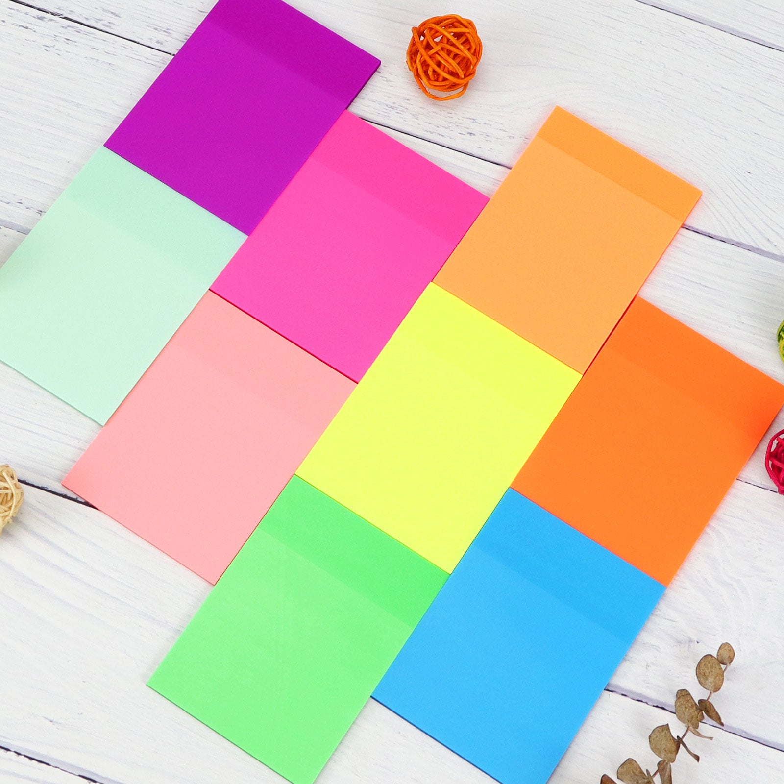 Orange Transparent Sticky Note Pads