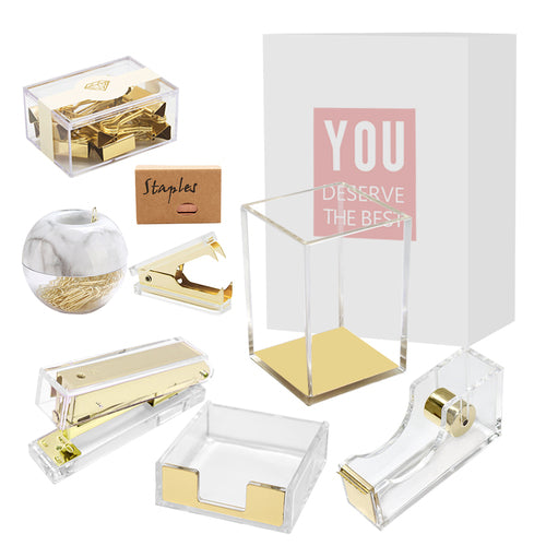Acrylic Gold Office Gift Set(8PC)
