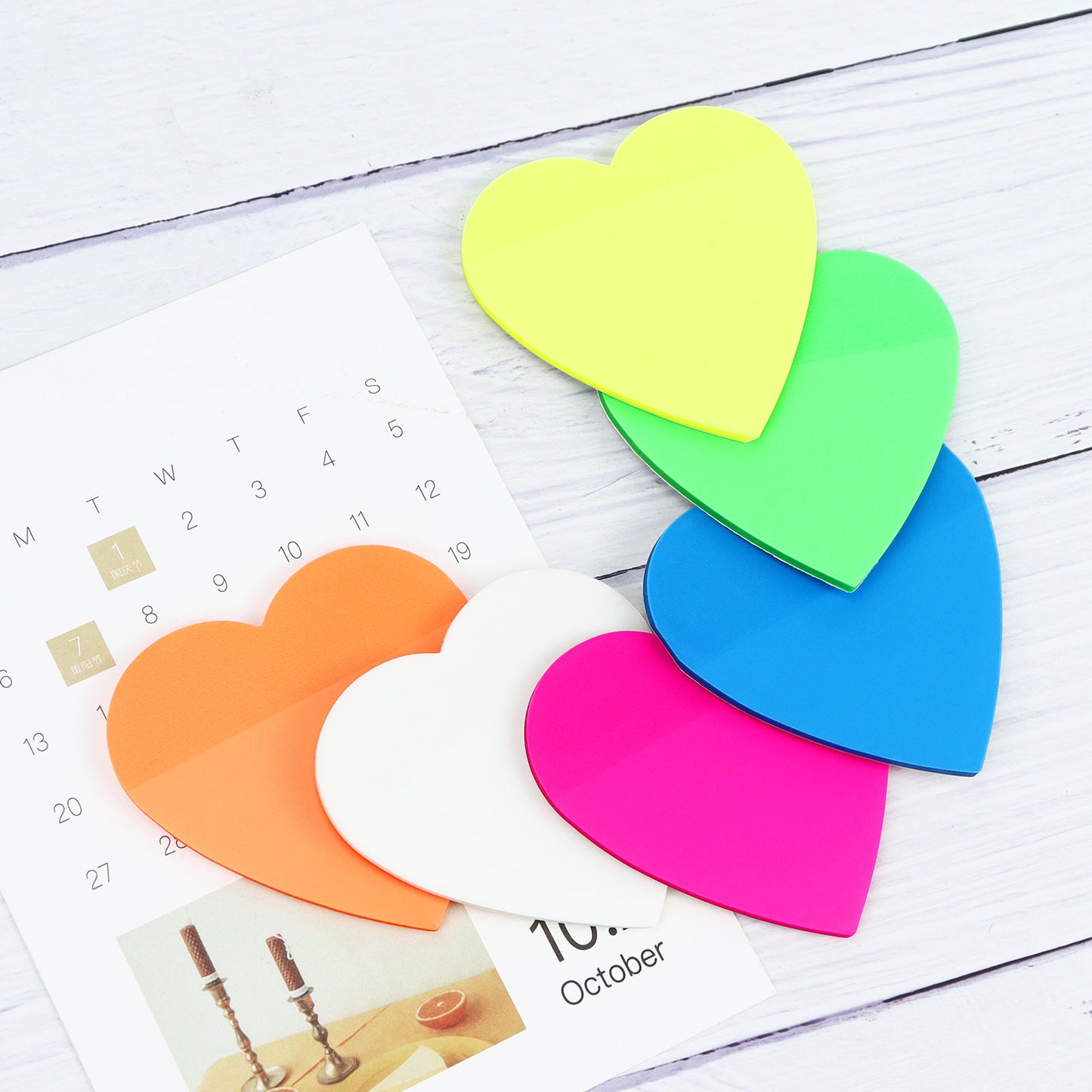 500 Sheets Heart Transparent Sticky Notes
