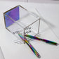 Rainbow Acrylic Pen Holder Pencils Cup
