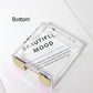 Acrylic Gold Sticky Notes Memo Pad Holder