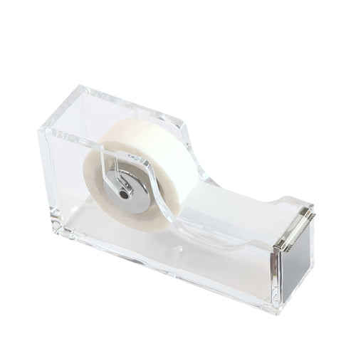 Silver Acrylic Desktop Tape Dispenser Cutter