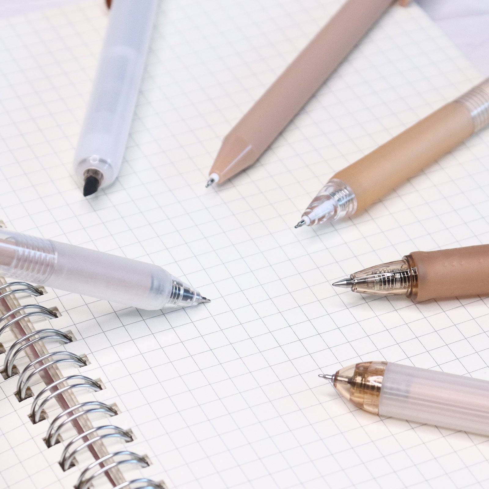 6PCS Cream Latte Gel Pen Set – MultiBey - For Your Fashion Office
