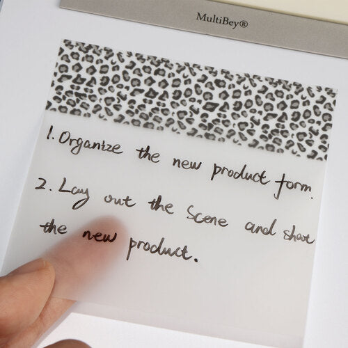250 Sheets Leopard Transparent Sticky Notes