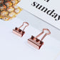 Rose Gold Thumb Tacks Paper Clip Binder Clips Push Pins Set