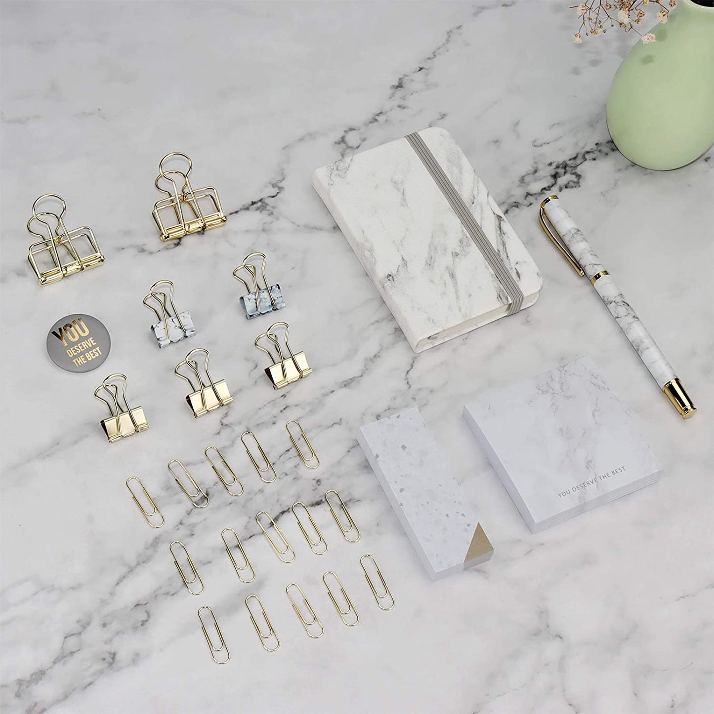 Multibey Marble Stationery Set