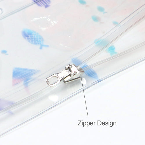 Ocean Series Clear A6 Binder Zipper Pocket