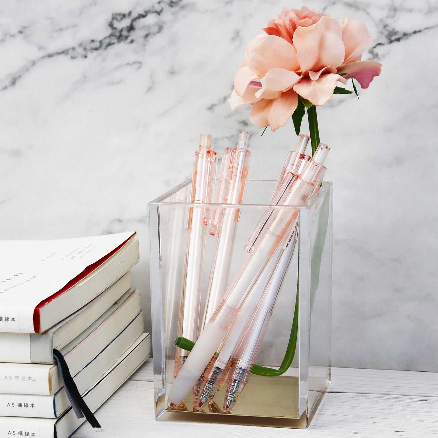 6PCS Quick Dry Pink Gel Pen Set