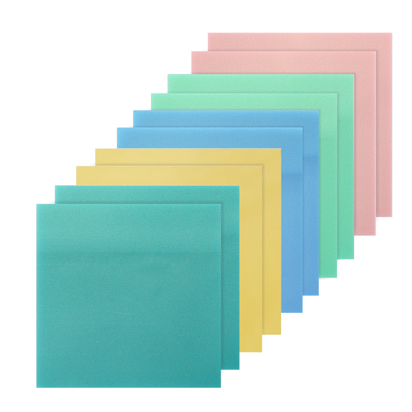500 Sheets 3"x3" Shimmer Translucent Sticky Notes