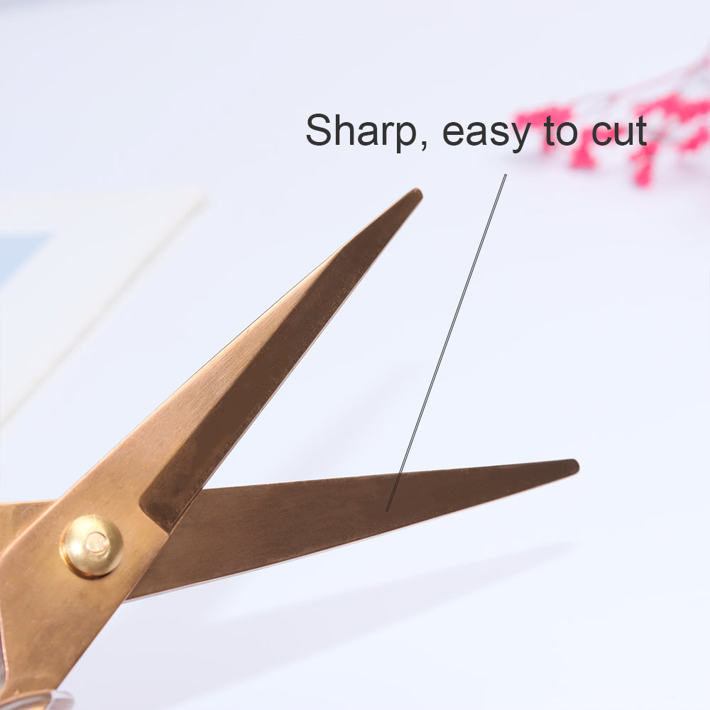 Gold Scissors for Desk Aesthetic Desk Decor Office Scissors Clear Cute