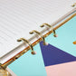 Rose Gold And Gold Transparent PVC Clear A5 A6 Binder