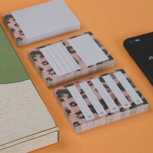 Leopard Memo NotePad Set (4 pads)