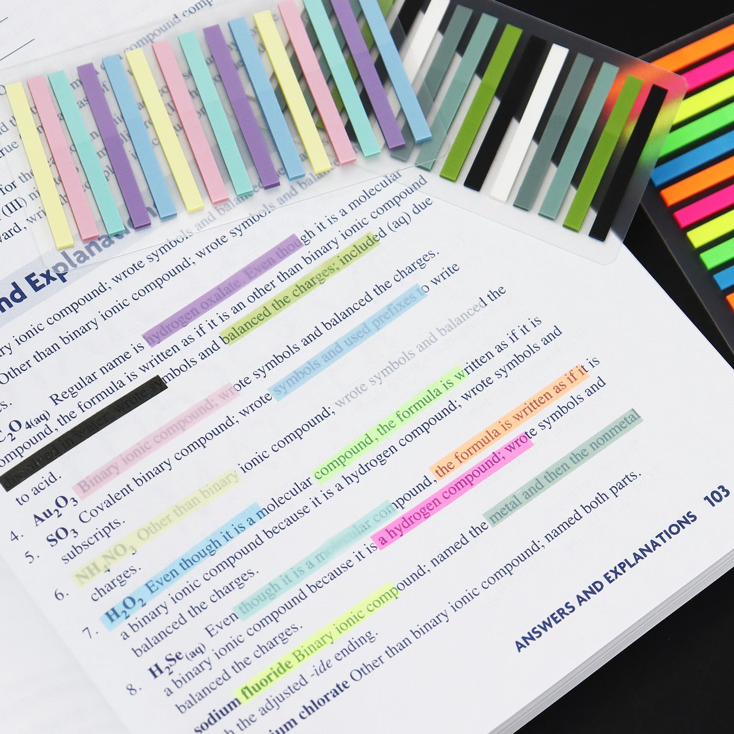 3000Sheets Transparent Highlight Strips