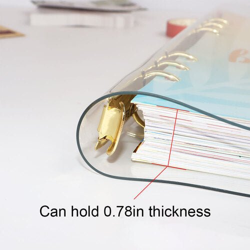 Transparent Gold A5 Binder