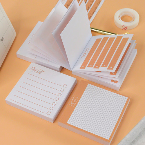 Orange Memo Pad Set (4Pads)