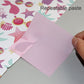 500 Sheets Pink Transparent Sticky Notes Pad
